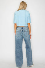Load image into Gallery viewer, ADJUSTABLE WAISTBAND HIGH RISE BAGGY WIDE JEANS