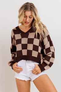 the 'checker' sweater