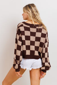 the 'checker' sweater