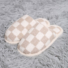 Load image into Gallery viewer, the &#39;checker&#39; slippers (taupe)
