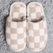 Load image into Gallery viewer, the &#39;checker&#39; slippers (taupe)
