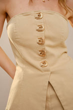 Load image into Gallery viewer, Western Buckle Strapless Top
