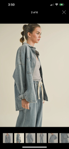 The ‘snap’ denim shacket