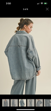 Load image into Gallery viewer, The ‘snap’ denim shacket
