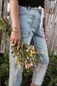 the 'washed out' denim pants