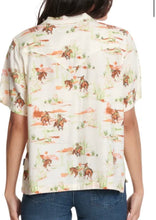 Load image into Gallery viewer, Wrangler retro button down graphic tee
