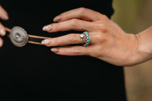Load image into Gallery viewer, Turquoise eternity ring
