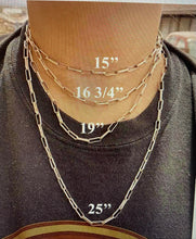Load image into Gallery viewer, paper clip chain necklace
