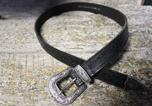 Load image into Gallery viewer, Black western leather belt
